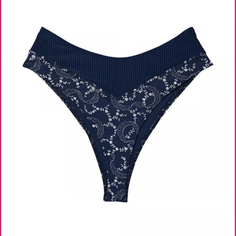 New! Frankie’s Bikinis Bellamy Ribbed Bikini Bottom 24131